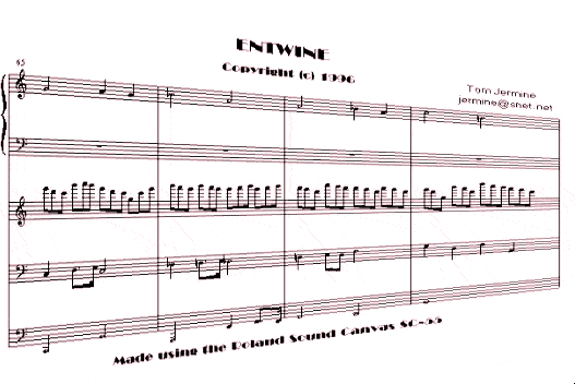 Staff of Music For Entwine